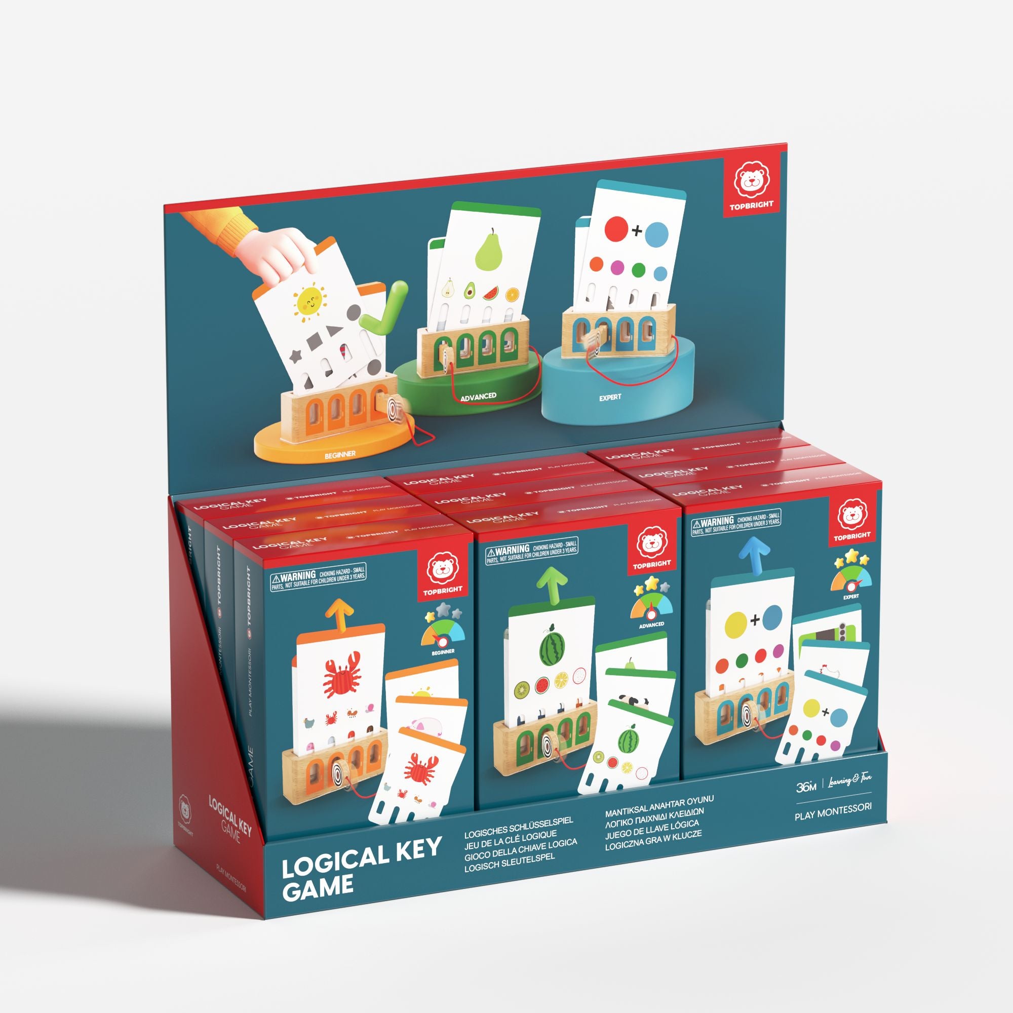LOGICAL KEY GAME - DISPLAY (9 PCS.) (Available again from end of June)