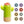 CACTUS PROJECTOR LAMP - DISPLAY (6 PCS).